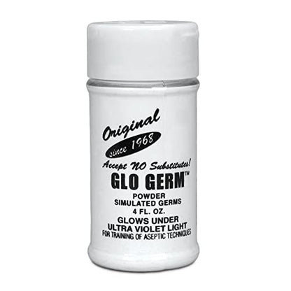 Glo Germ Powder - 4 oz Training Tool for – Effective Training Aid: The powder mimics the behavior of germs, – Image 1