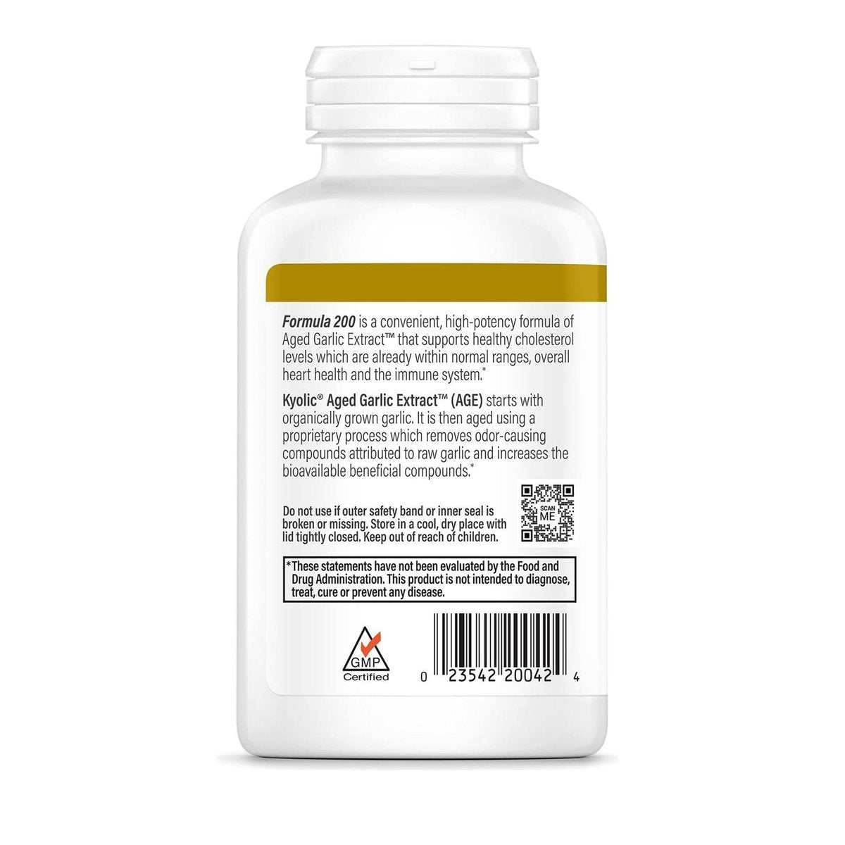 Kyolic Aged Garlic Extract Formula 200, Cardiovascular & Immune*, Reserve, 120 Capsules - görsel 6