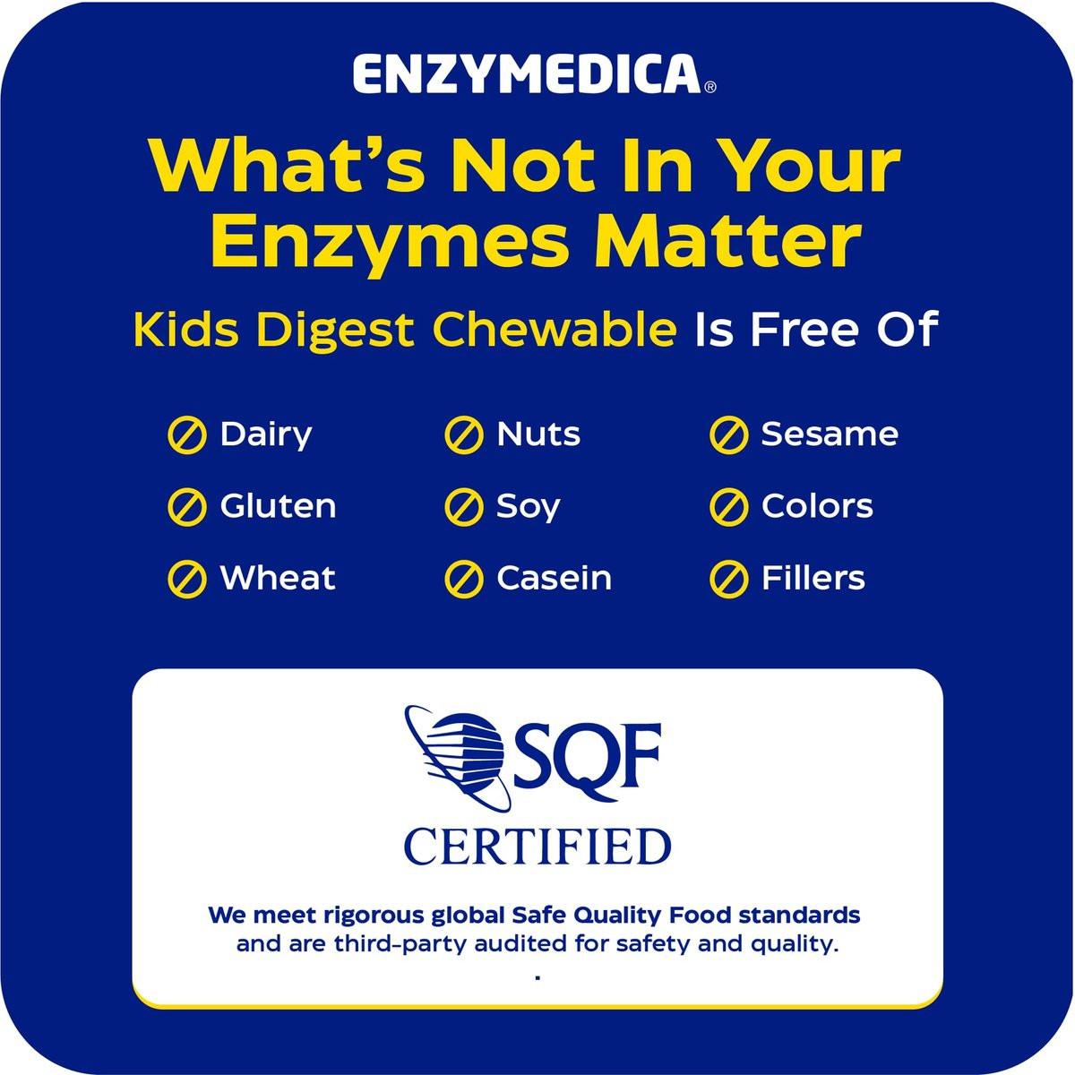 Enzymedica Kids Digest Chewables Capsules, 60 Count - Digestive Enzyme Support for Children - görsel 3