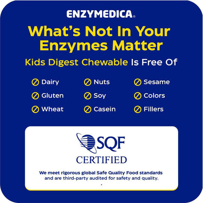 Enzymedica Kids Digest Chewables Capsules, 60 Count - Digestive Enzyme Support for Children