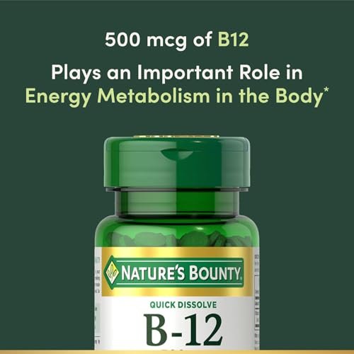Nature's Bounty Vitamin B-12 500 Mcg, 100 Count - görsel 2