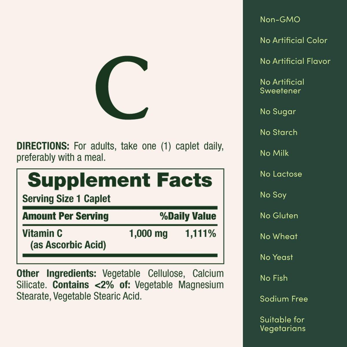 Nature’s Bounty Vitamin C Gummies 700mg, High Potency Vitamin C Chewable Gummies for Adults, Immune Support Supplement, Dietary Supplement, Orange Flavor, 60 Ct - görsel 7