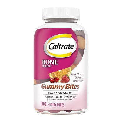 Caltrate Gummy Bites 500 mg Calcium and – High Calcium Content: Each serving delivers 500 mg of calcium, a key – Image 1