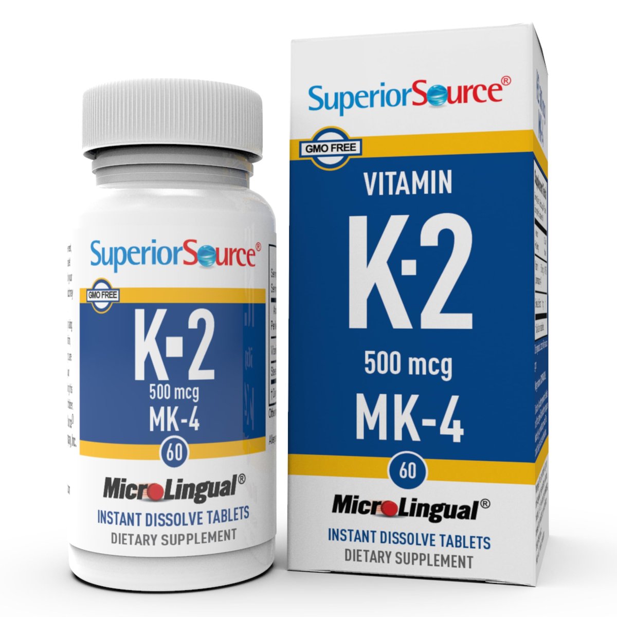 Superior Source Vitamin K2 500 mcg MK-4 - Bone Strength & Health Support Supplement - Vitamin K Supplement Aids Soft Tissue Health & Calcium Absorption - 60 Sublingual Dissolving Tablets - görsel 14