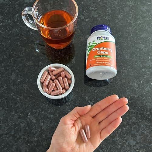 NOW Foods Supplements, Cranberry Caps with Added Vitamin C, Healthy Urinary Tract*, 100 Veg Capsules - görsel 13