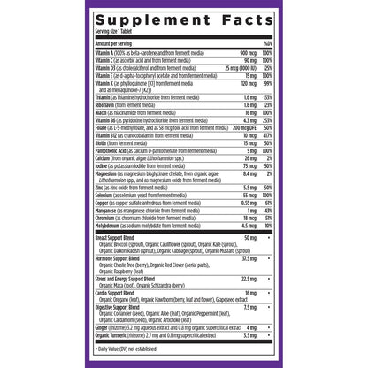 New Chapter Women’s Multivitamin 40+, extra B6 & B12, Biotin for Hair Growth, D3, Vit C, Zinc for Immune & Stress Support, Gentle on an Empty Stomach, One Daily, Non-GMO, Gluten-Free, 48 Tablets
