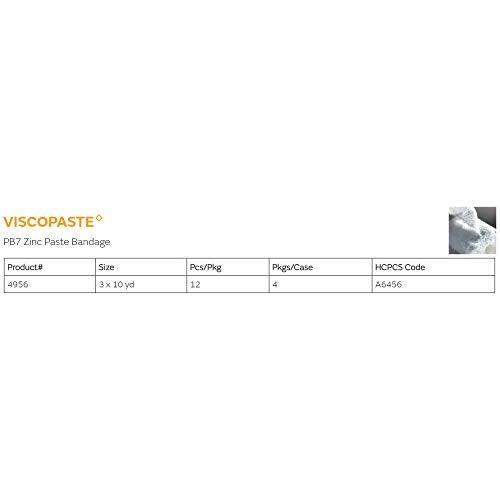 Smith & Nephew Viscopaste PB7 Zinc Impregnated Dressing 3" x 10 Yd Roll Open Weave Fabric - görsel 6