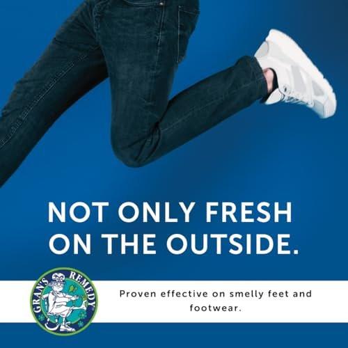 Gran's Remedy Cooling Foot and Shoe Deodorizer Powder - Effective Odor Eliminator - Moisture Absorbing Travel Size Foot Powder - Soothing Relief for Shoes and Feet - görsel 12
