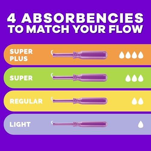 Tampax Radiant Tampons with LeakGuard Braid, Super Plus Absorbency, Unscented, 28 Count - görsel 8
