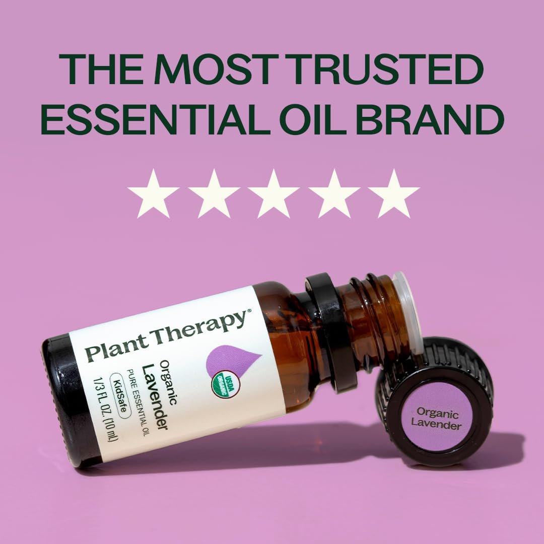 Plant Therapy Organic Lavender Essential Oil 100% Pure, USDA Certified Organic, Undiluted, Natural Aromatherapy, Therapeutic Grade 10 mL (1/3 oz) - görsel 5