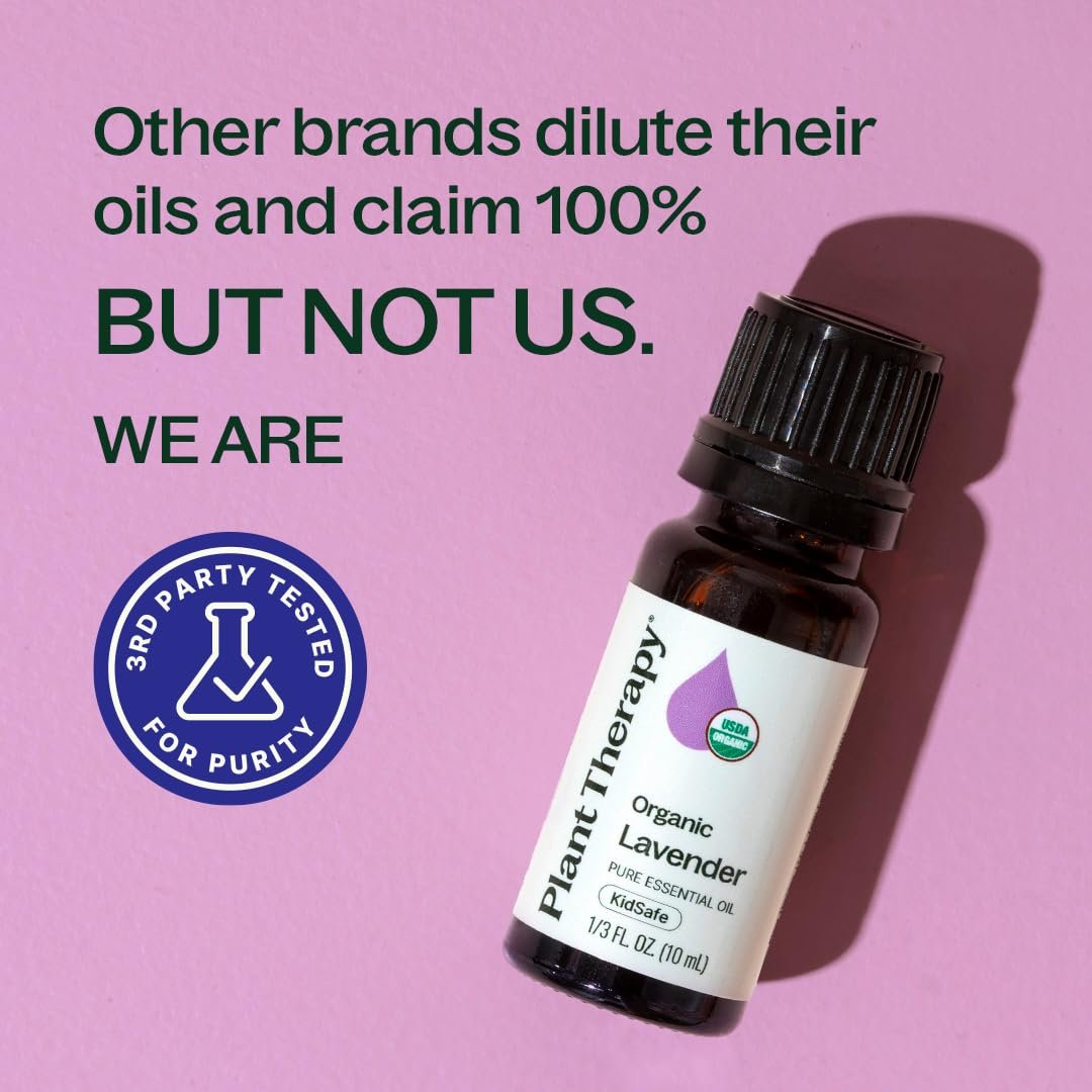 Plant Therapy Organic Lavender Essential Oil 100% Pure, USDA Certified Organic, Undiluted, Natural Aromatherapy, Therapeutic Grade 10 mL (1/3 oz) - görsel 9