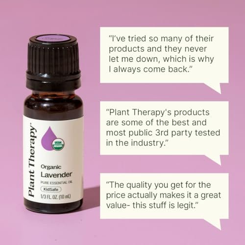 Plant Therapy Organic Lavender Essential Oil 100% Pure, USDA Certified Organic, Undiluted, Natural Aromatherapy, Therapeutic Grade 10 mL (1/3 oz) - görsel 8