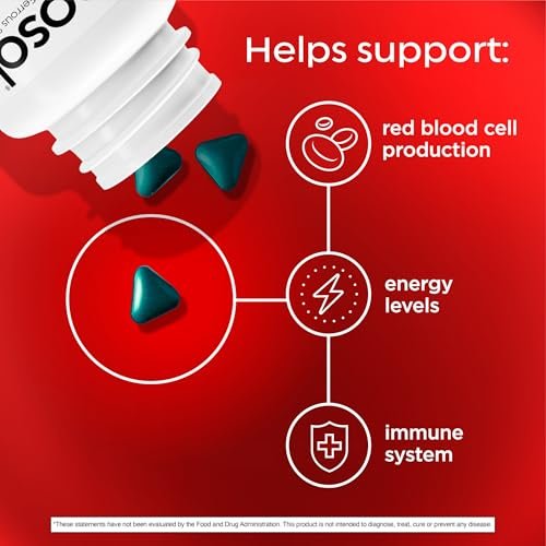 Feosol Original Iron Supplement Tablets, Non-heme, 65mg Iron per Pill, 1 Per Day, 120ct, 4 Month Supply, for Energy and Immune System Support, Made in USA - görsel 4