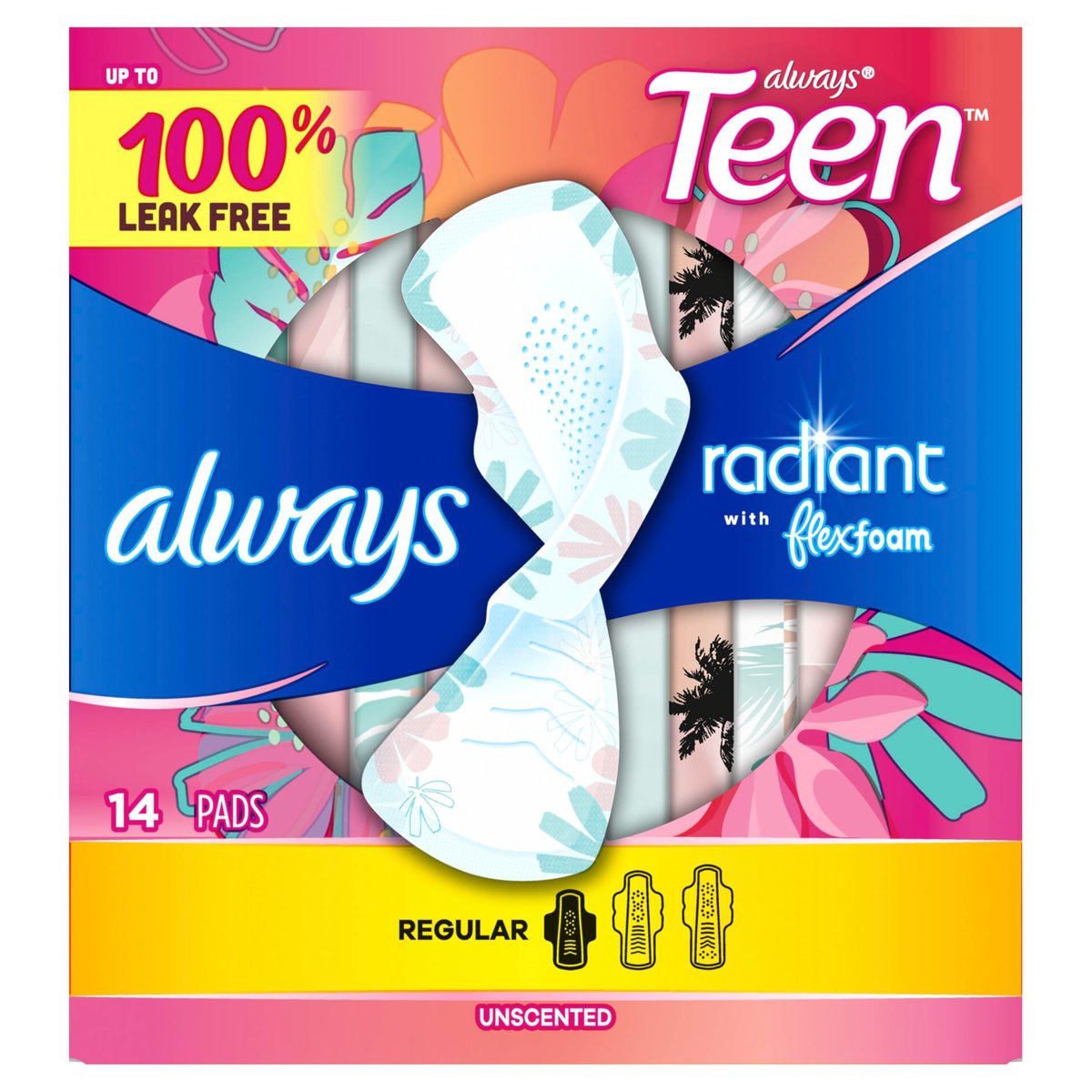 Always Radiant Teen Pads, Size 3, Extra – 60 Count Value Pack: Includes 3 packs of 20 pads, ensuring you have – Image 17