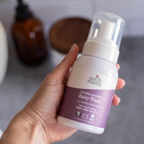 Earth Mama Calming Lavender Baby Wash with Gentle Castile Soap for Sensitive Skin, 5.3-Fluid Ounce - görsel 2