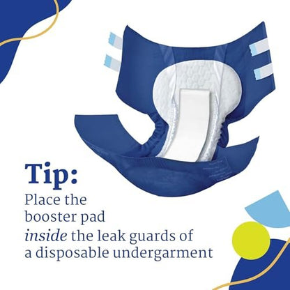NorthShore EternaDry Booster Pads for Men and Women with Adhesive, Small, Pack/30
