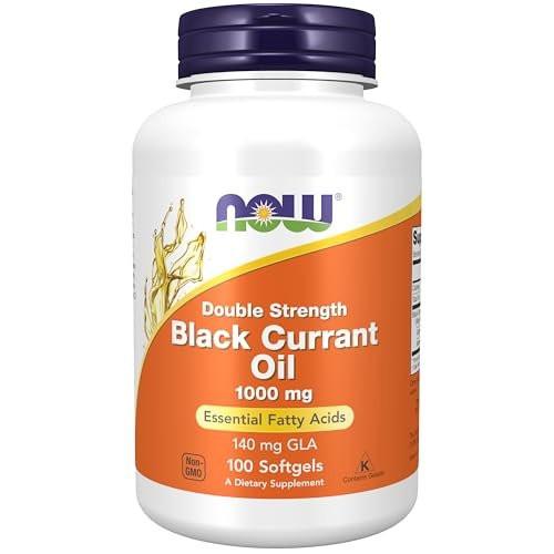 NOW Foods Supplements, Black Currant Oil 1000 mg Double Strength with 140mg of GLA (Gamma-Linolenic Acid), 100 Softgels - görsel 5