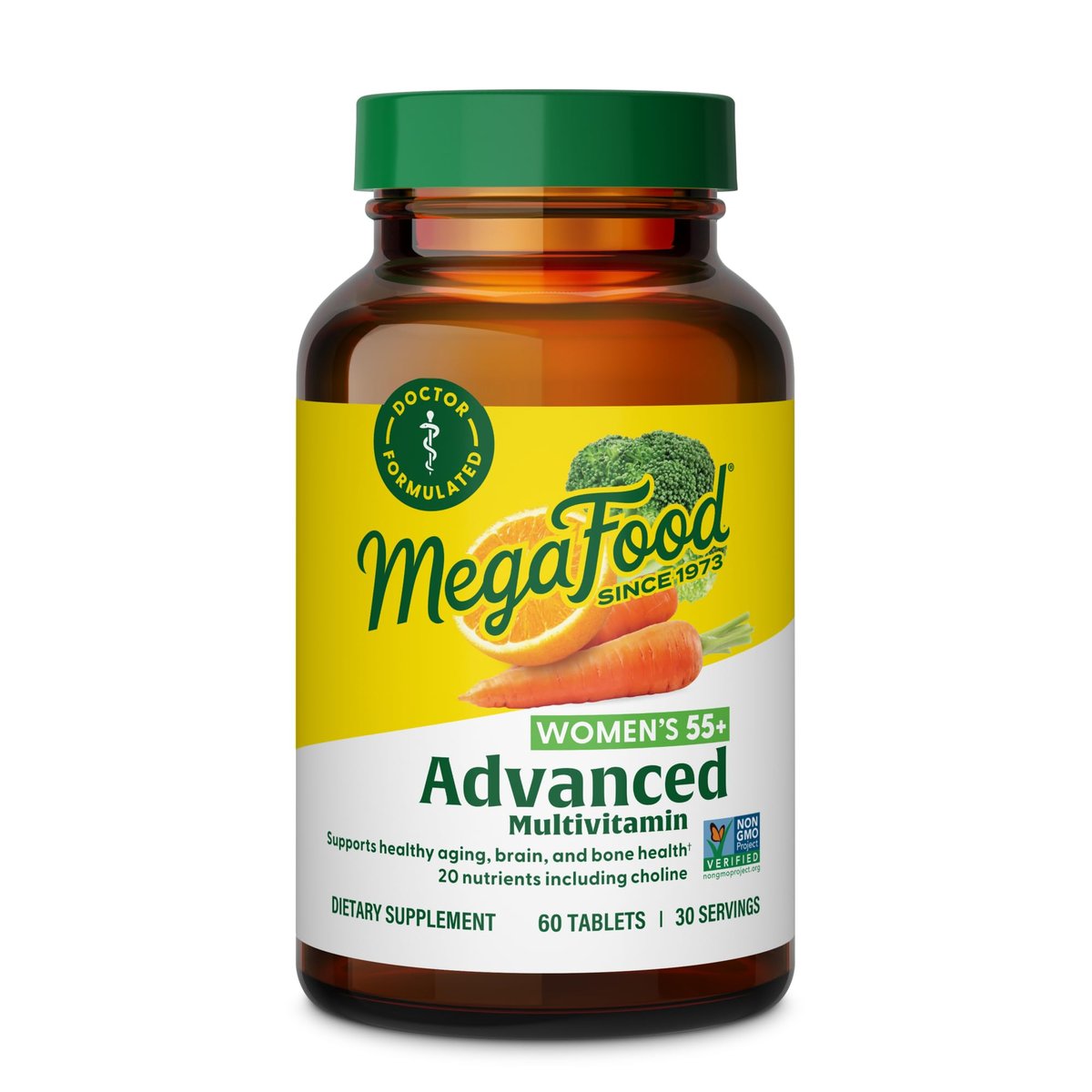MegaFood Multi for Women 55+ – Multivitamin & Mineral Supplement for Optimal Health & Wellbeing, Gluten Free, Vegetarian, 60 Tablets (30 Servings) - görsel 10