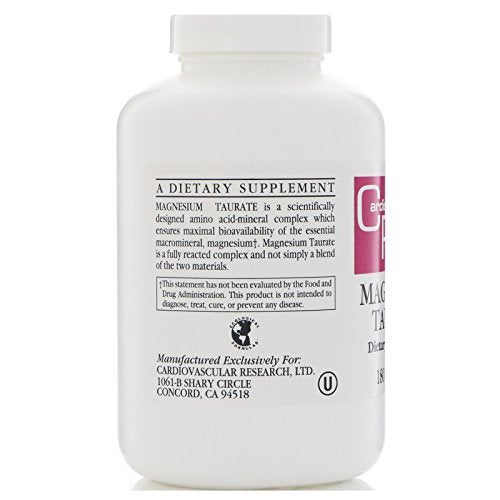 Cardiovascular Research Magnesium Taurate – 180-Capsule Supply: A generous quantity that lasts for months, – Image 4