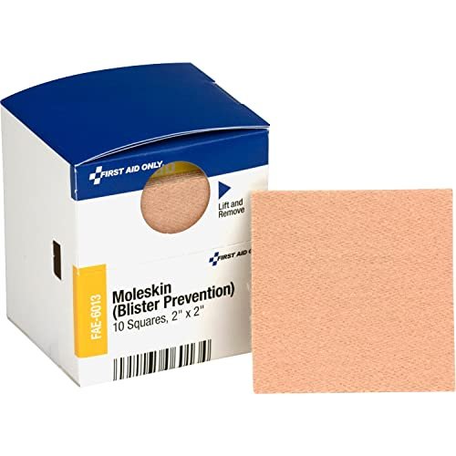 First Aid Only FAE-6013 Pac-Kit Moleskin Blister Prevention, 10 Count - görsel 1