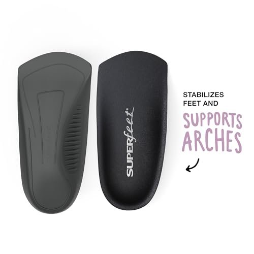 Superfeet Casual Women's Easyfit Insoles for Everyday Wear with Drop-In Arch Support - Size 8.5-10 Women, Raven - görsel 1