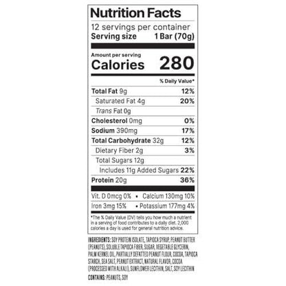 PROBAR PROTEIN Bar, Peanut Butter Chocolate, – High Protein Content: Each bar provides 20g of plant-based protein – Image 10