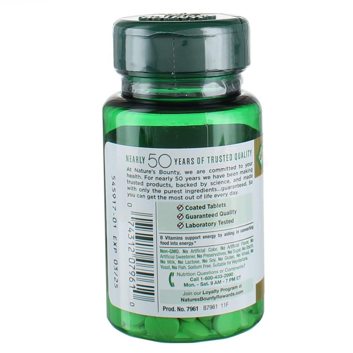 Nature's Bounty Energy Health Biotin Coated Tablets, 1000 mcg, 100 Ct (1 Pack) - görsel 3