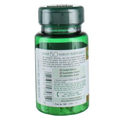 Nature's Bounty Energy Health Biotin Coated Tablets, 1000 mcg, 100 Ct (1 Pack) - görsel 4