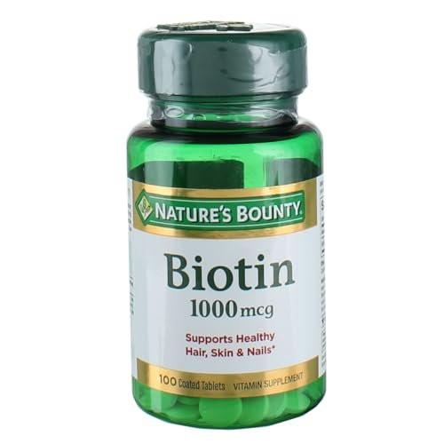 Nature's Bounty Energy Health Biotin Coated Tablets, 1000 mcg, 100 Ct (1 Pack) - görsel 2
