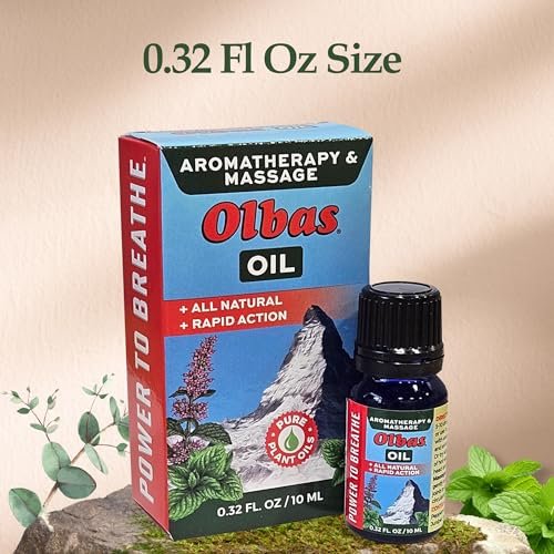 Olbas Massage and Aromatherapy Oil, 0.32 Fl Oz - Swiss Herbal Remedies with Pure Essential Oils for Muscle Relaxation and Pain Relief - görsel 14