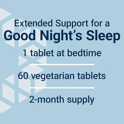 Life Extension Melatonin 6 Hour Timed Release, 750 mcg, Extended-Release Formula for Gentle Sleep Support, Healthy Circadian Rhythms, Cellular Defense, Gluten-Free, Non-GMO, Vegetarian, 60 Tablets