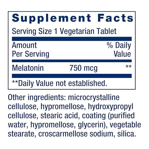 Life Extension Melatonin 6 Hour Timed Release, 750 mcg, Extended-Release Formula for Gentle Sleep Support, Healthy Circadian Rhythms, Cellular Defense, Gluten-Free, Non-GMO, Vegetarian, 60 Tablets - görsel 6