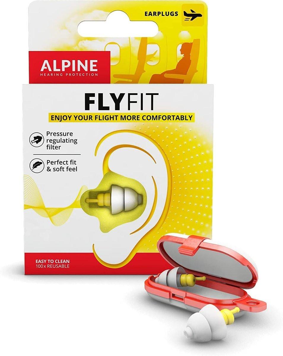 Alpine FlyFit - Earplugs for Pressure Relief & Preventing Ear Pain While Flying - Airplane Travel Essentials - Comfortable Reusable Hypoallergenic Earplugs with Ultra Soft Filter - görsel 2