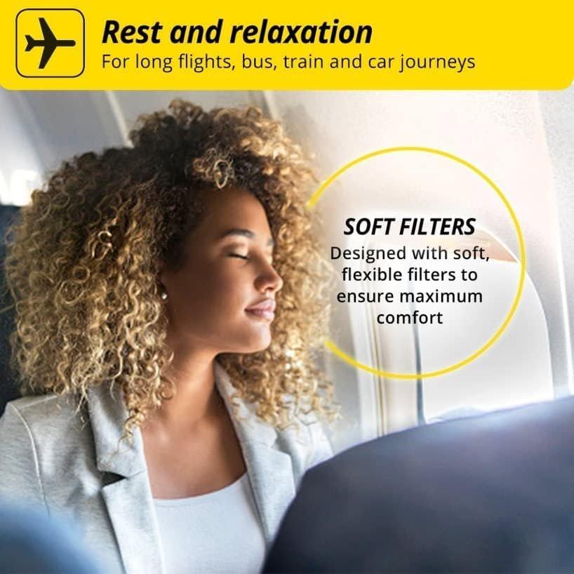 Alpine FlyFit - Earplugs for Pressure Relief & Preventing Ear Pain While Flying - Airplane Travel Essentials - Comfortable Reusable Hypoallergenic Earplugs with Ultra Soft Filter - görsel 9