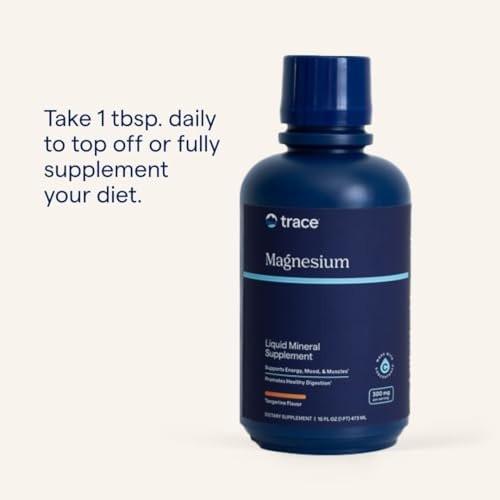 Trace Minerals Liquid Magnesium LQM01 300 mg Supplement Drops - Gluten-Free Vegan Magnesium Mineral Supplement for Daily Health Support and Wellness, 16 fl oz (473 ml Bottle) - görsel 8