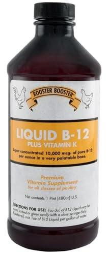 Rooster Booster B-12 Liquid, 16-Ounce – Energy Support Supplement for Chickens