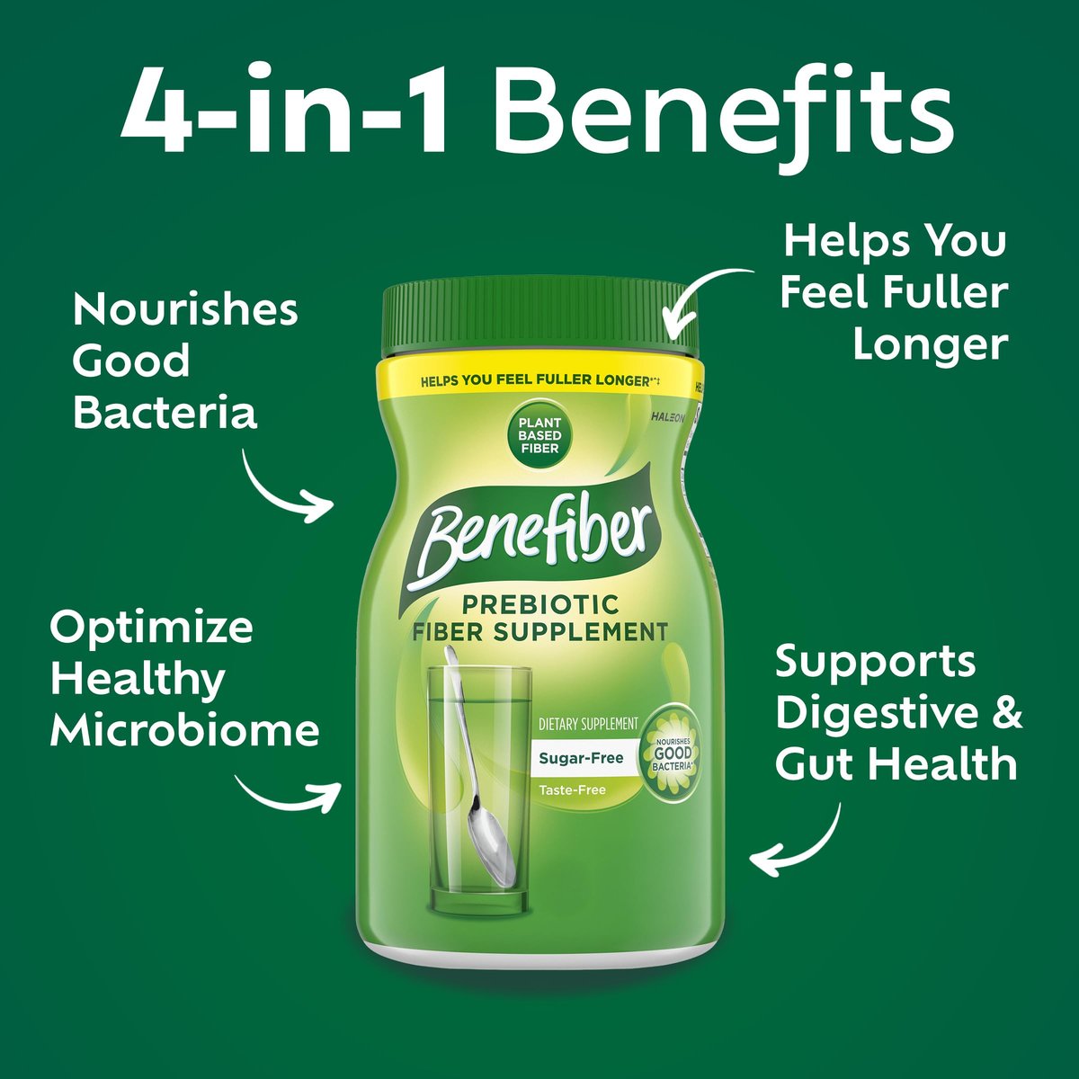 Benefiber Daily Prebiotic GLP-1 Friendly – Prebiotic Fiber: It nourishes the beneficial bacteria in your gut, – Image 2