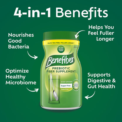Benefiber Daily Prebiotic GLP-1 Friendly – Prebiotic Fiber: It nourishes the beneficial bacteria in your gut, – Image 2