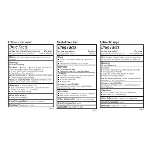 Be Smart Get Prepared 85 Piece First Aid Kit: Clean, Treat, Protect Minor Cuts, Scrapes. Home, Office, Car, School, Business, Travel, Emergency, Survival, Hunting, Outdoor, Camping & Sports, FSA HSA - görsel 13