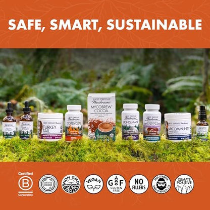 Host Defense Cordyceps Capsules - Immune & Energy Support Supplement - Kidney Health Supplement with Cordyceps - Fitness Support Supplement to Aid Oxygen Uptake - 60 Capsules (30 Servings)*