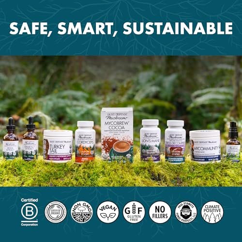 Host Defense Reishi Capsules – Heart & Immune Health Support Supplement – Mushroom Supplement to Support Energy & Vitality – Reishi Supplement to Aid Overall Well-Being – 60 Capsules (30 Servings) - görsel 14