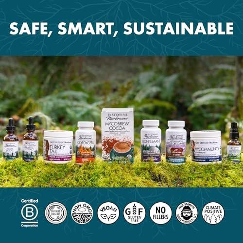 Host Defense Reishi Capsules – Heart & Immune Health Support Supplement – Mushroom Supplement to Support Energy & Vitality – Reishi Supplement to Aid Overall Well-Being – 30 Capsules (15 Servings) - görsel 4