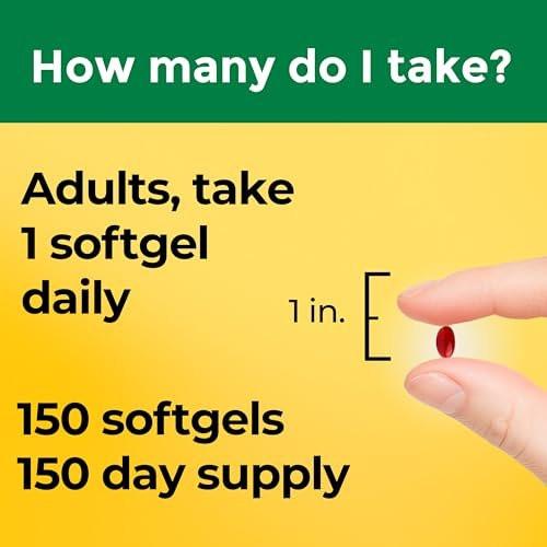 Nature Made Vitamin B12 1000 mcg, Dietary Supplement for Energy Metabolism Support, B12 Vitamins 1000 mcg, 150 Softgels, 150 Day Supply - görsel 9