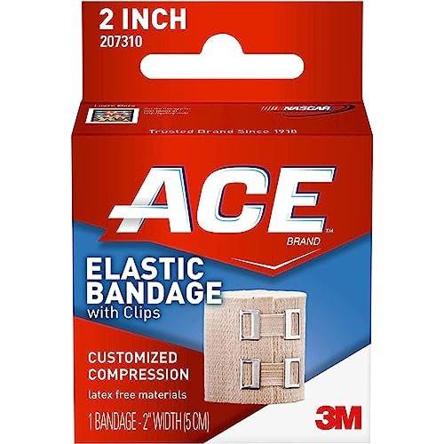 ACE Elastic Bandage With Clips Customized Compression 2 Inches 1 Each (Pack of 2) - görsel 1