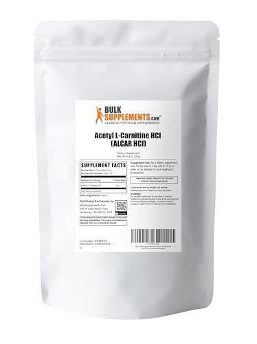 BulkSupplements.com Acetyl L-Carnitine Powder - ALCAR HCl, Carnitine Supplement - Gluten Free, 1.5g per Serving, 250g (8.8 oz) (Pack of 1) - görsel 2