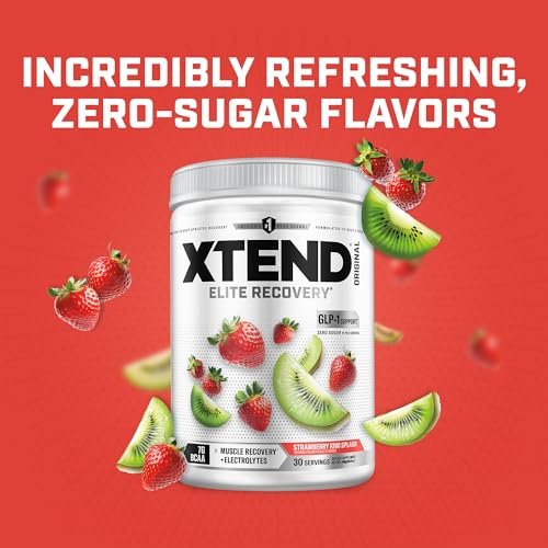 Xtend Original BCAA Powder, 7g BCAAs and 2.5g L-Glutamine for Muscle Recovery Hydration and Lean Muscle, Sugar Free Intra and Post Workout Drink with Electrolytes, Blue Raspberry Ice, 30 Servings - görsel 11