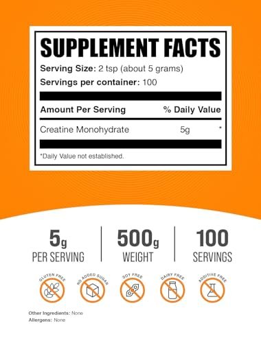 BulkSupplements.com Creatine Monohydrate – Micronized Creatine Monohydrate: Fine particles ensure easy mixing and – Image 1