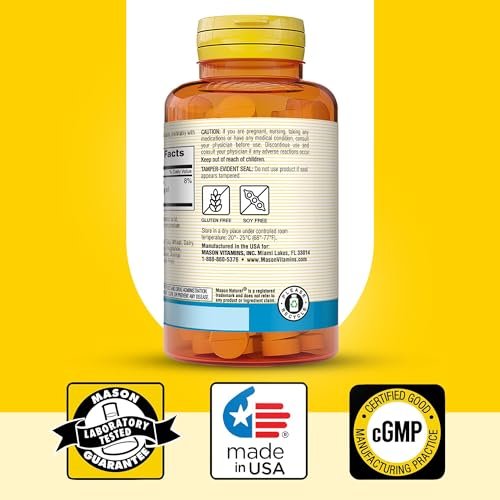 Mason Natural Magnesium Gluconate 550 mg, 100 Day Supply for Normal Healthy Heart and Nervous System Support - görsel 4