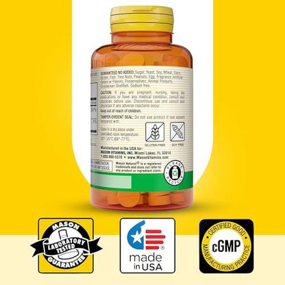 MASON NATURAL Vitamin B12 50 mcg with Calcium, 100-Day Supply, Dietary Supplement to Support Natural Energy Levels, 100 Tablets