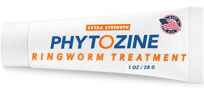 PHYTOZINE Anti Fungal Cream for Skin with 1% Tolnaftate - Ringworm Treatment for Humans - Effective Athletes Foot Treatment Cream - Nourished by 15+ Natural Oils & Botanicals - Made in USA - 1 oz